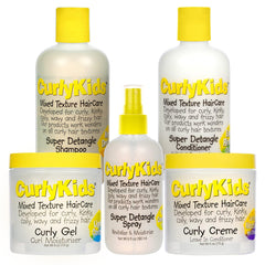 CurlyKids spray démêlant – démêle les boucles en douceur et protège les nœuds.