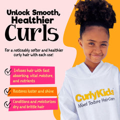 CurlyKids formule sans sulfates et parabènes, soin doux.