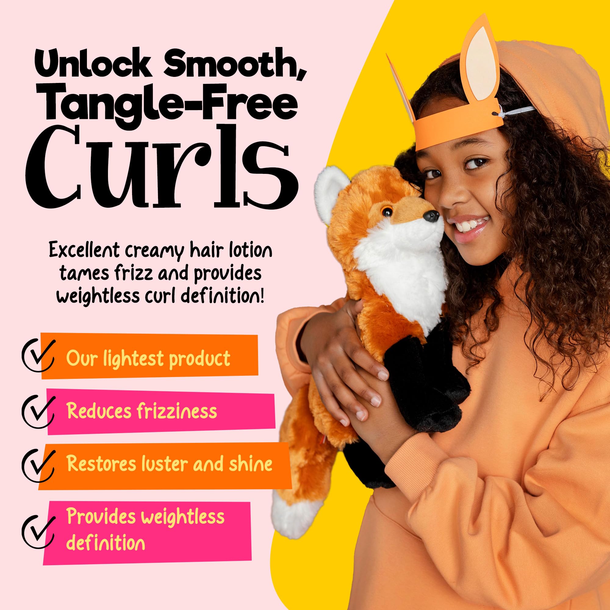 CurlyKids Lotion pour des boucles naturelles et bien définies.