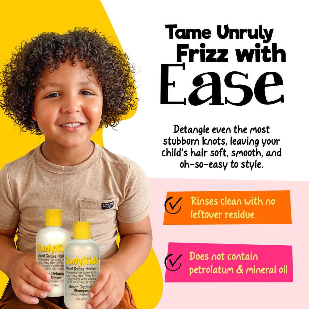 CurlyKids set coiffure boucles: emballage soigné, routine rapide.
