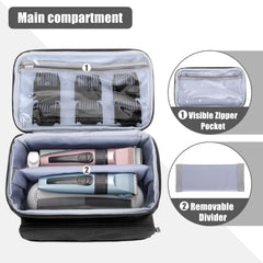 CURMIO sac-compartiment-separateur-amovible interieur organise deux tondeuses.