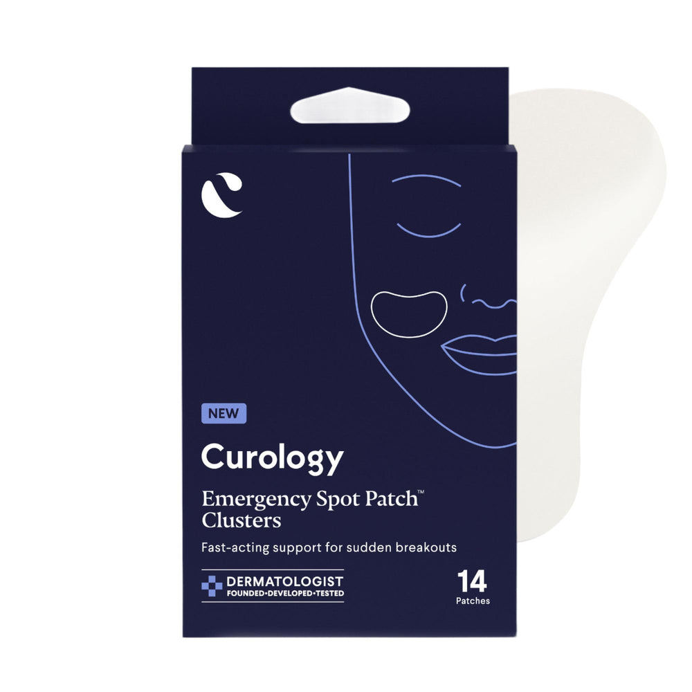 Pansement Curology bouton gros, hydrocolloïde pour absorption et camouflage discret.