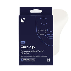 Pansement Curology bouton gros, hydrocolloïde pour absorption et camouflage discret.