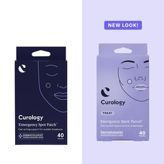 Patch Curology bouton-visage discret : patch mince et discret, portable sous le maquillage.