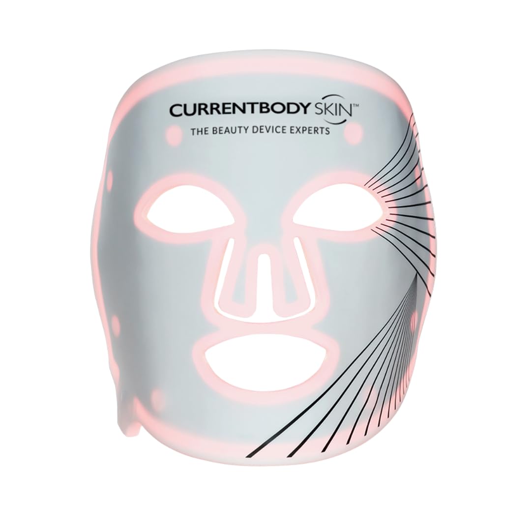 CurrentBody Masque LED: silicone flexible qui épouse le visage pour une couverture complète.
