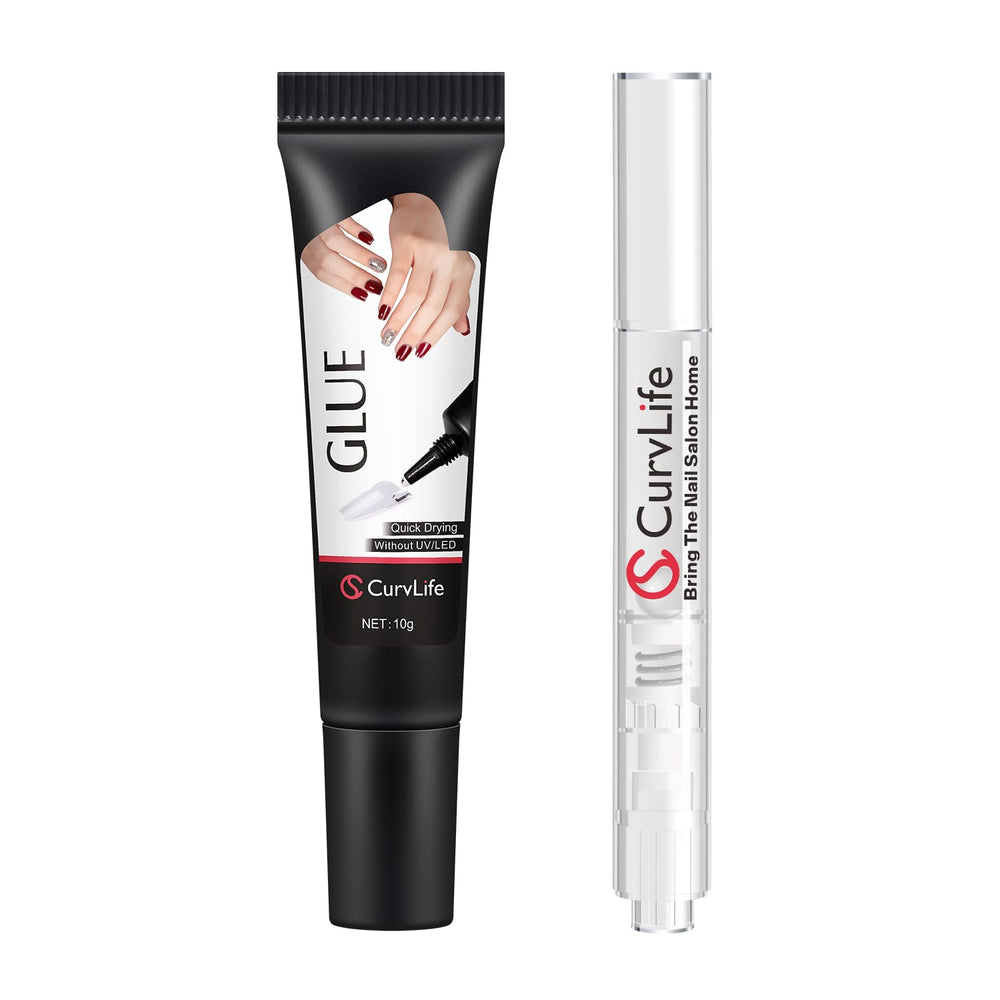 CurvLife gel colle semi-solide pour ongles presse-on : adhérence longue durée
