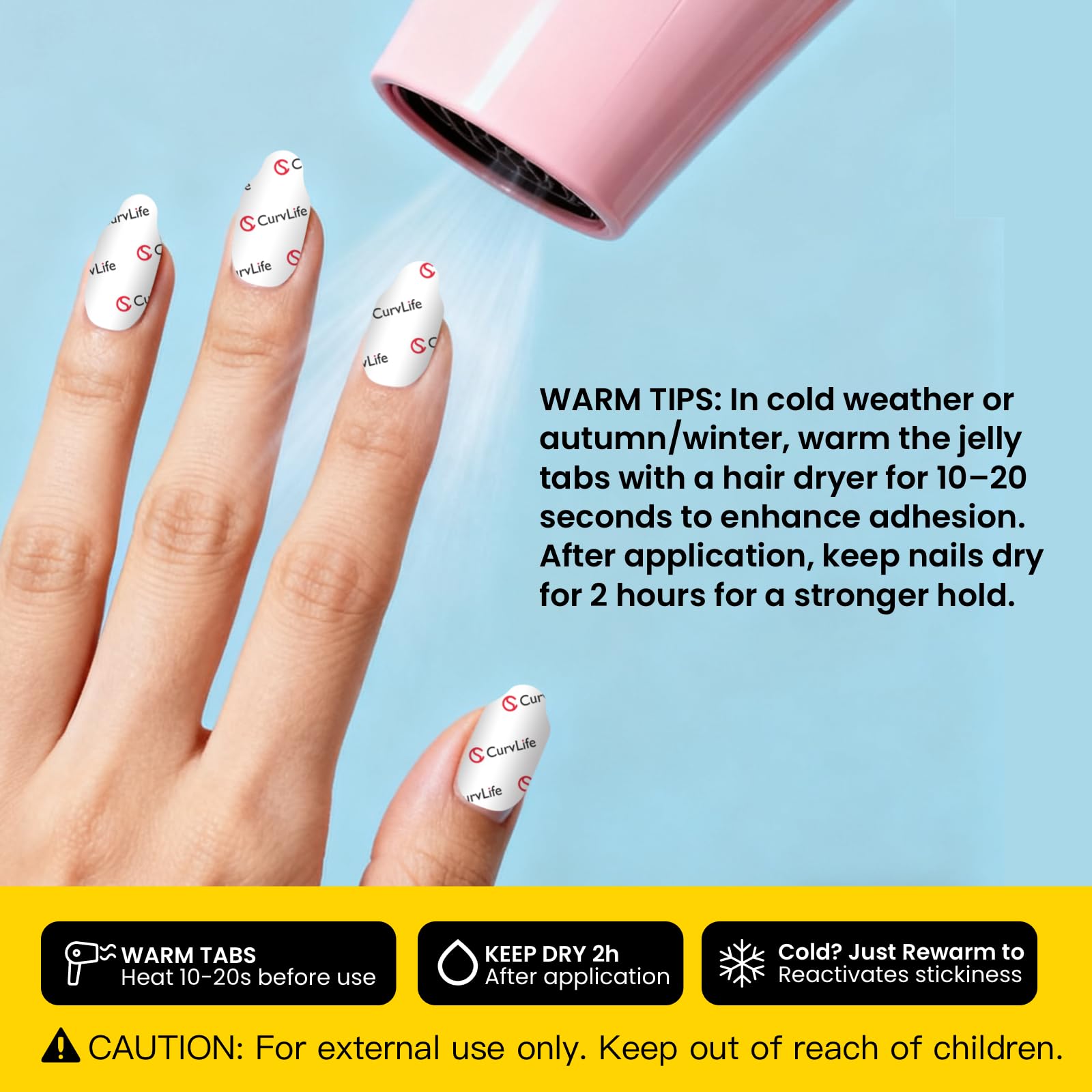 Curvlife CareHold – kit soin des ongles pour un usage quotidien.