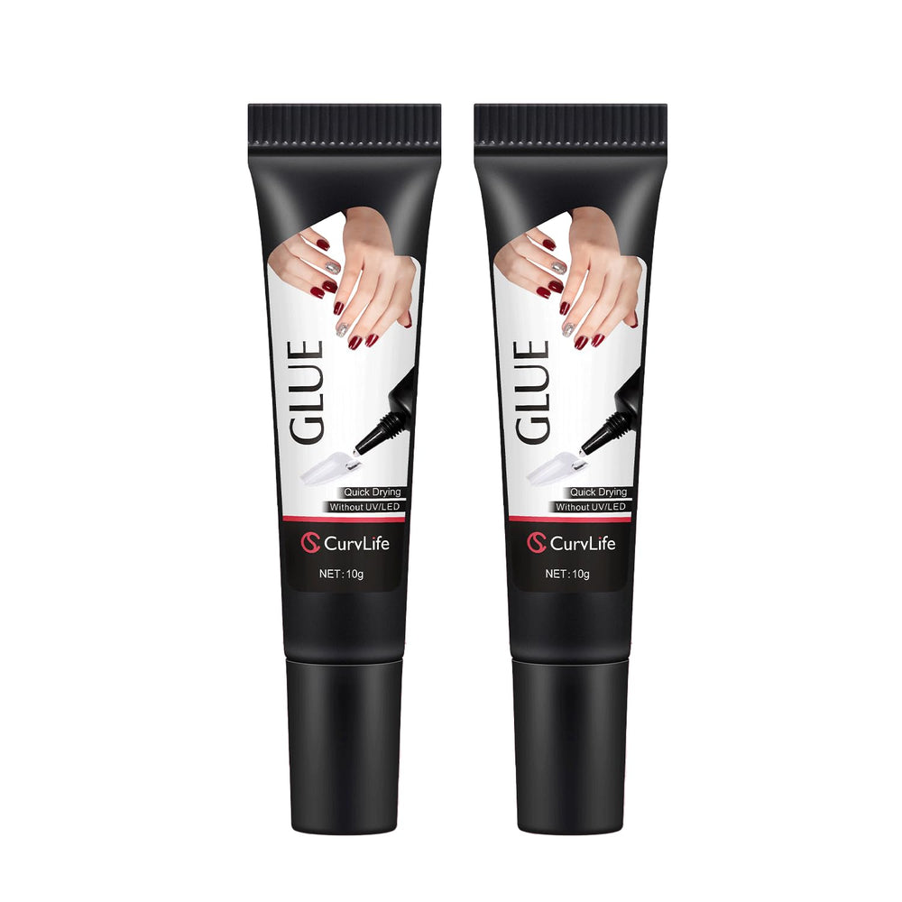 CurvLife colle ongles semi-solide 10 g en action pour application rapide et durable.