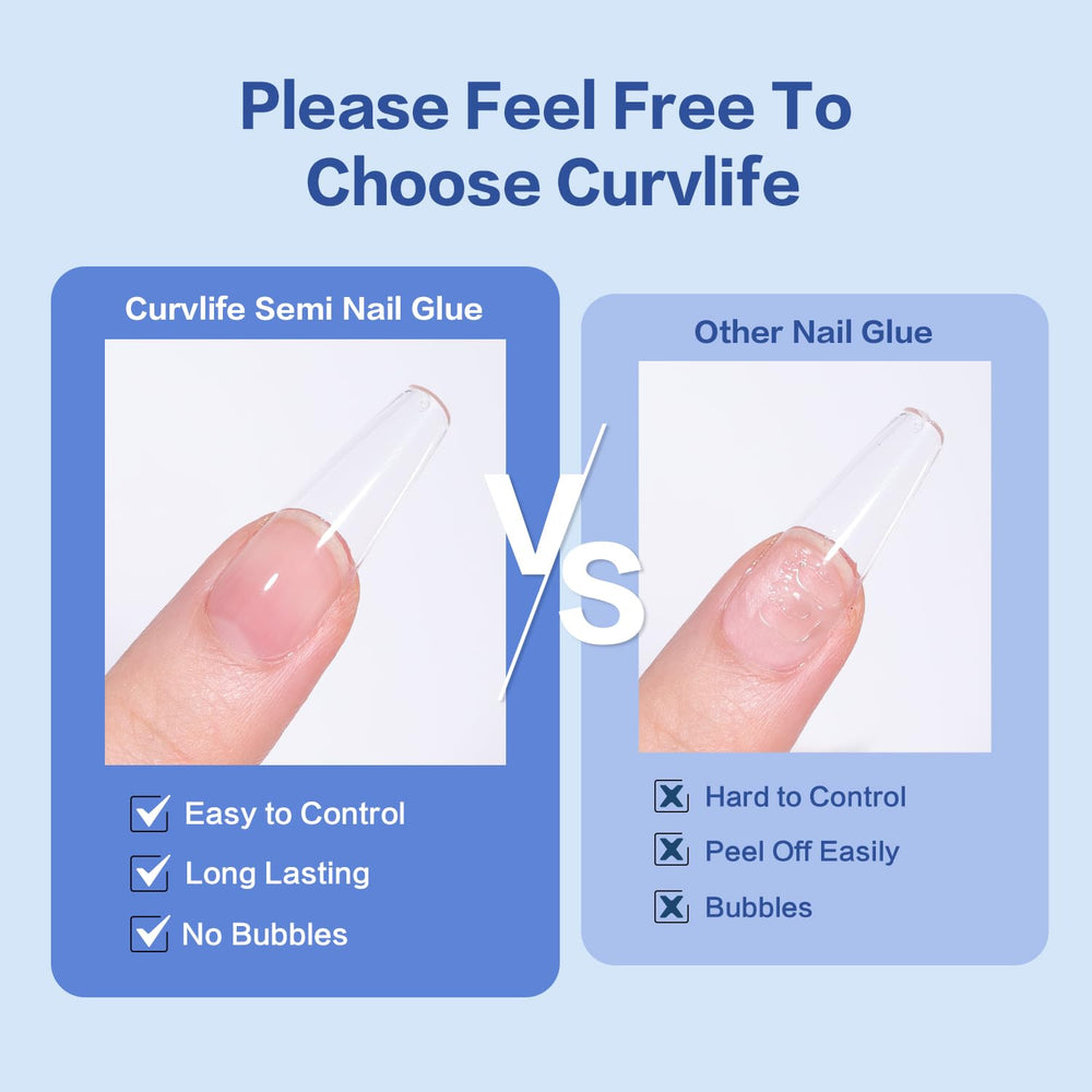 Curvlife démontage 3 en 1, retire plusieurs adhésifs sur les ongles.
