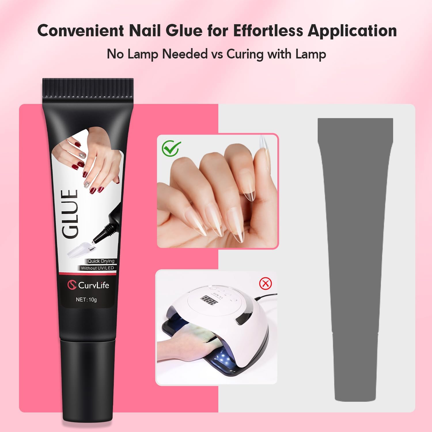 CurvLife dissolution rapide du gel en 1–3 minutes