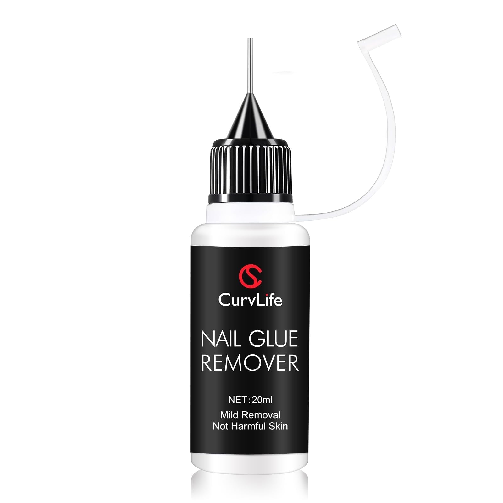 CurvLife dissolvant colle ongles 20 ml, pratique pour retrait rapide.