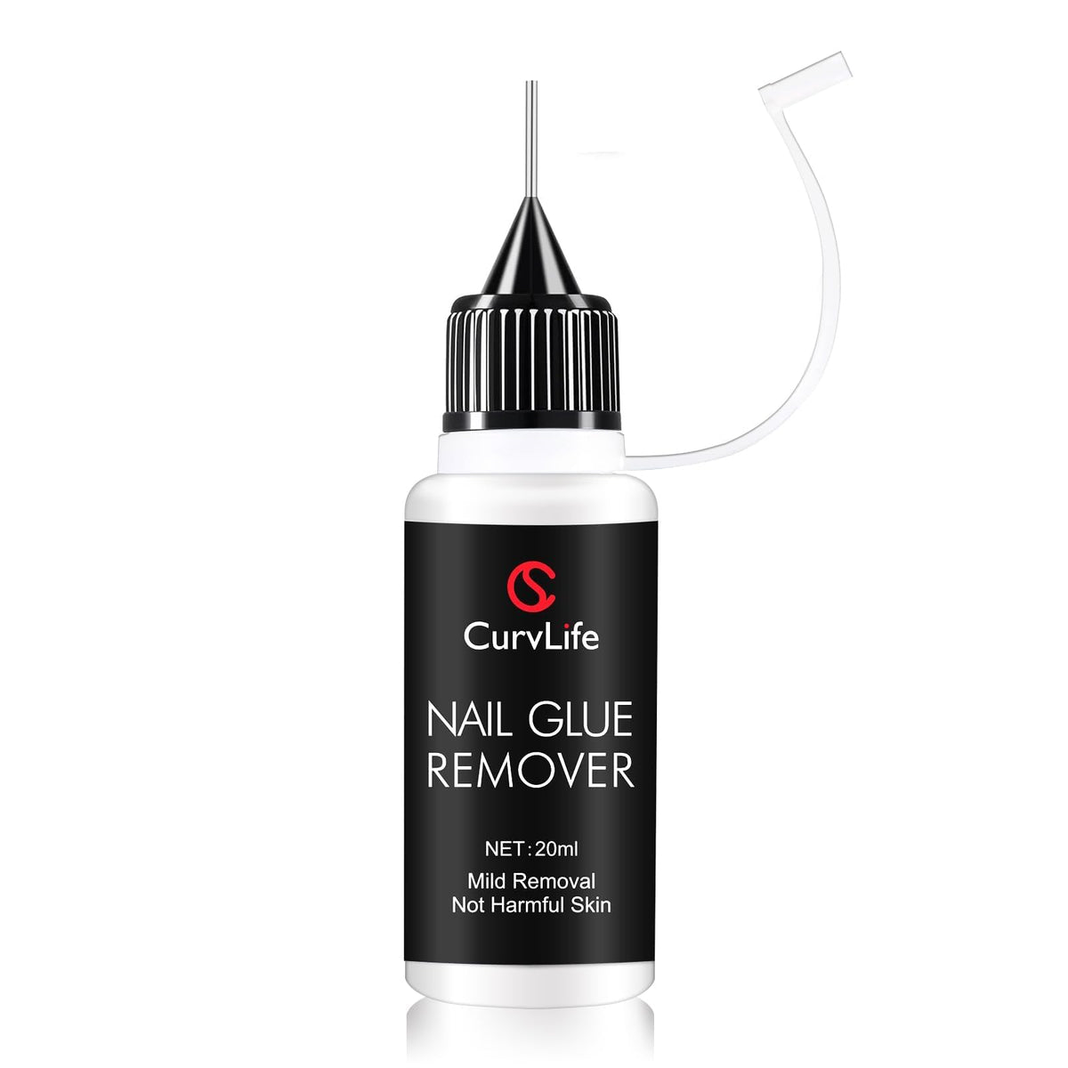 CurvLife dissolvant colle ongles 20 ml, pratique pour retrait rapide.