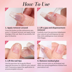 CurvLife dissolvant ongles sans acétone, formule douce.