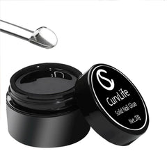 Curvlife gel solide, adhérence fiable pour ongles press-on.