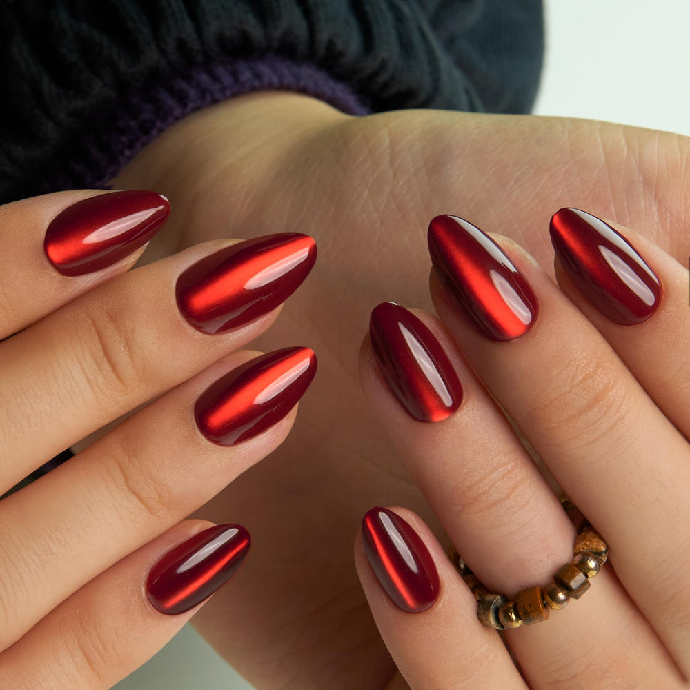 Curvlife Handmade Gel French Tip nails with glossy tips for a professional look.