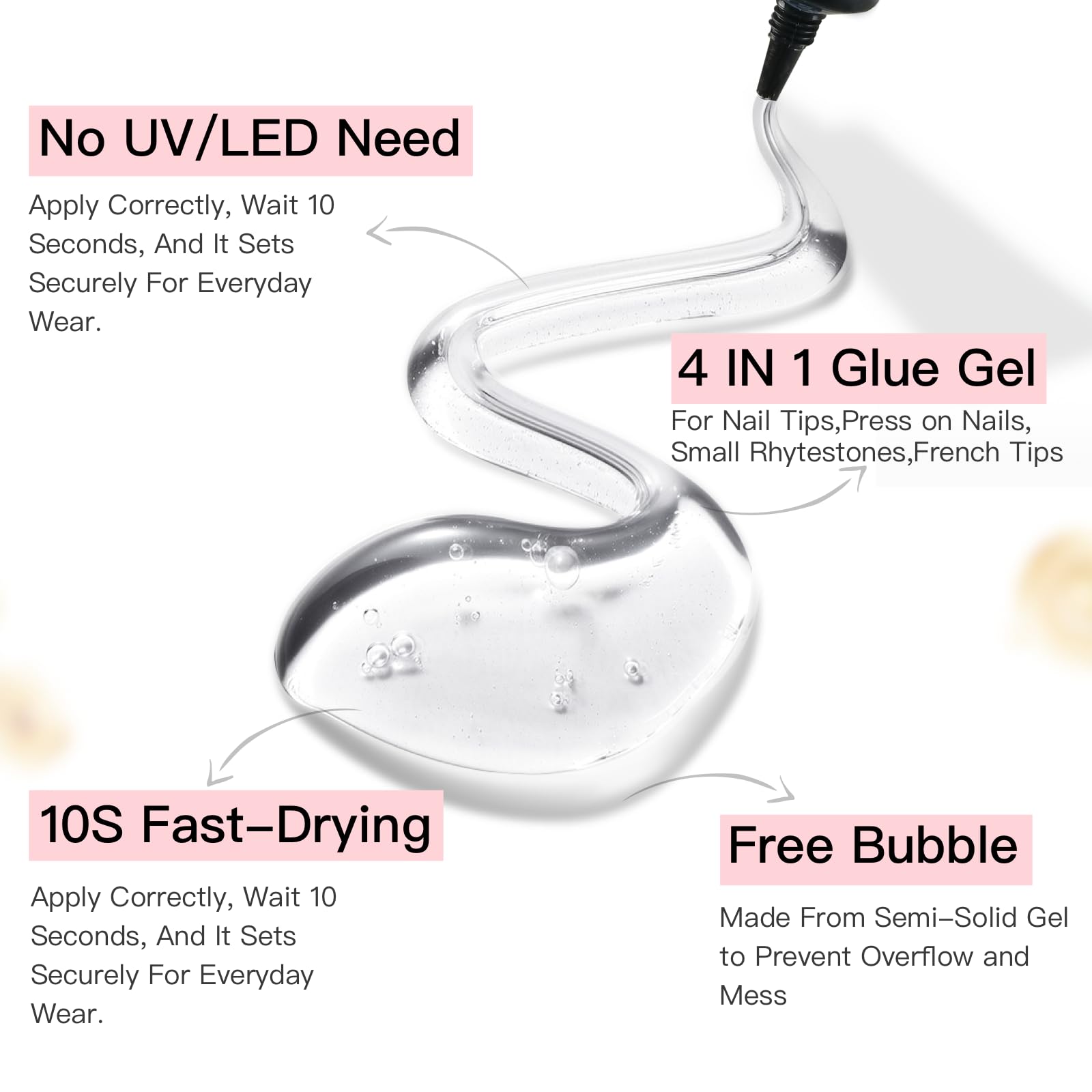Kit CurvLife deux pièces pour une installation pratique et économique des ongles.