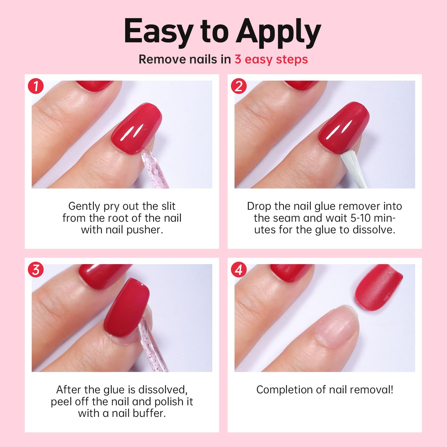 CurvLife kit retrait rapide des ongles, pratique pour salon à domicile.
