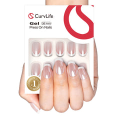 CurvLife onglets Aurora Apricot design lumineux pour un look coloré.