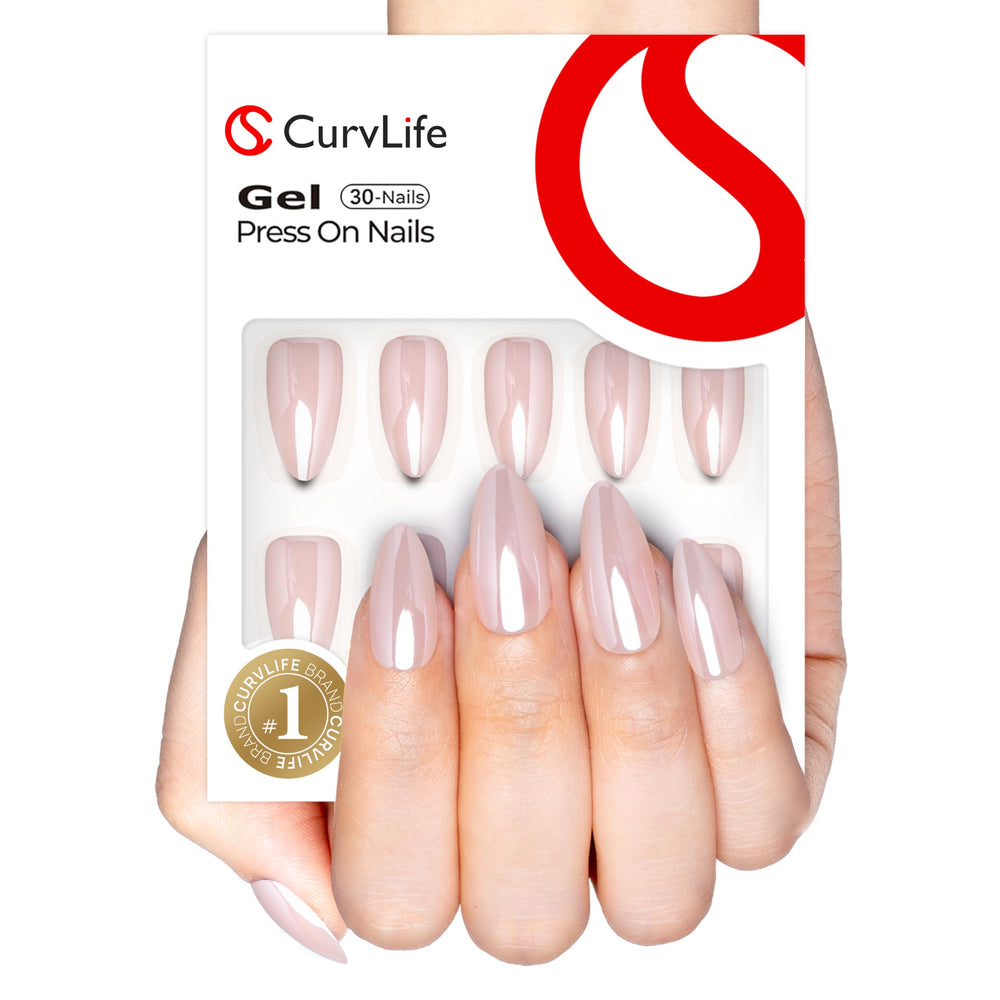 CurvLife ongles gel doux – 15 tailles pour ajustement parfait et naturel.