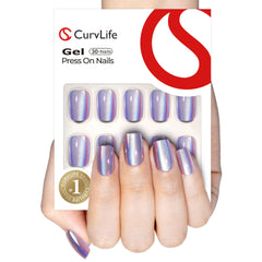 CurvLife ongles gel nude brillant, ensemble complet pour manucure rapide.