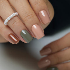 CurvLife ongles nude adhésifs ensemble complet pour manucure maison