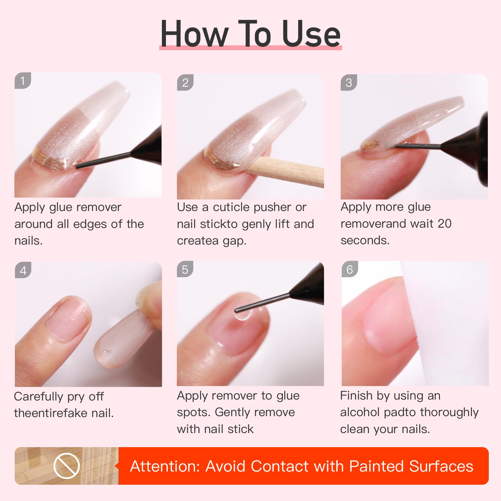Compact 60ml bottle with wooden stick application for CurvLife remover