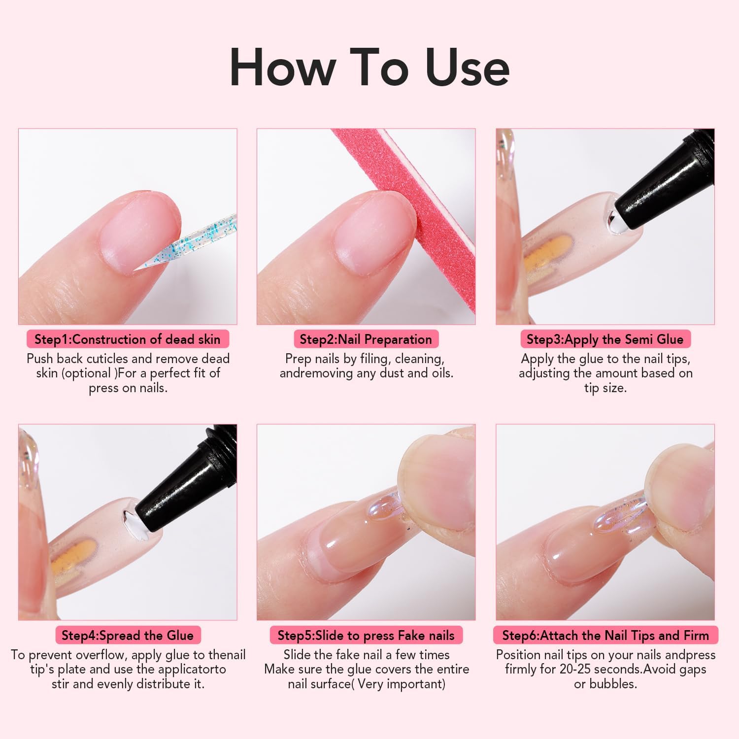 CurvLife retrait doux sans douleur sur ongles press-on