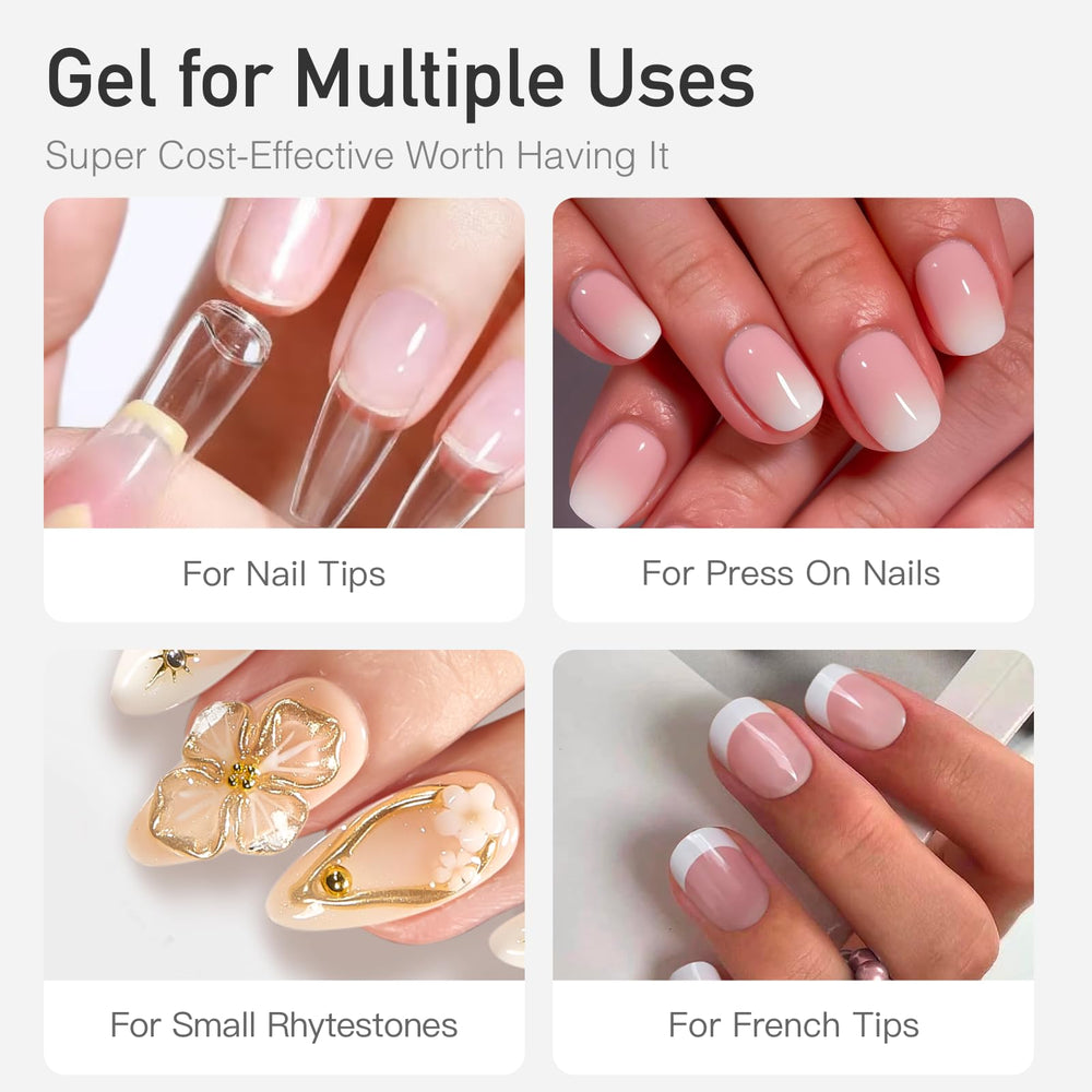 CurvLife colle-ongles : séchage rapide en 15 secondes sans lumière ultraviolette.