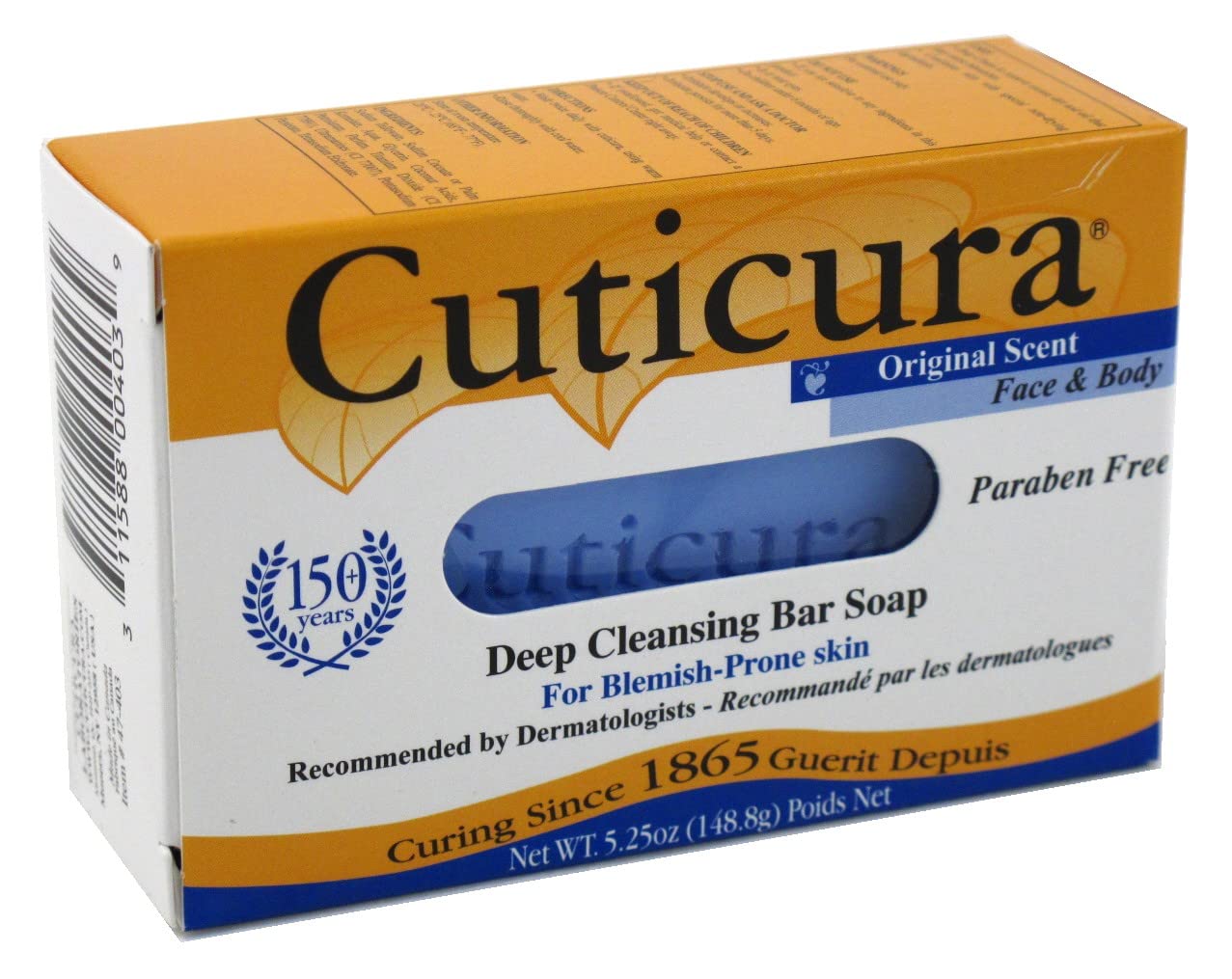 Cuticura Savon Original emballage visible, prêt à découvrir ses avantages douceur et propreté.