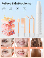 CUTIEWORLD Haute Fréquence – tubes interchangeables offrant diverses options de soin.