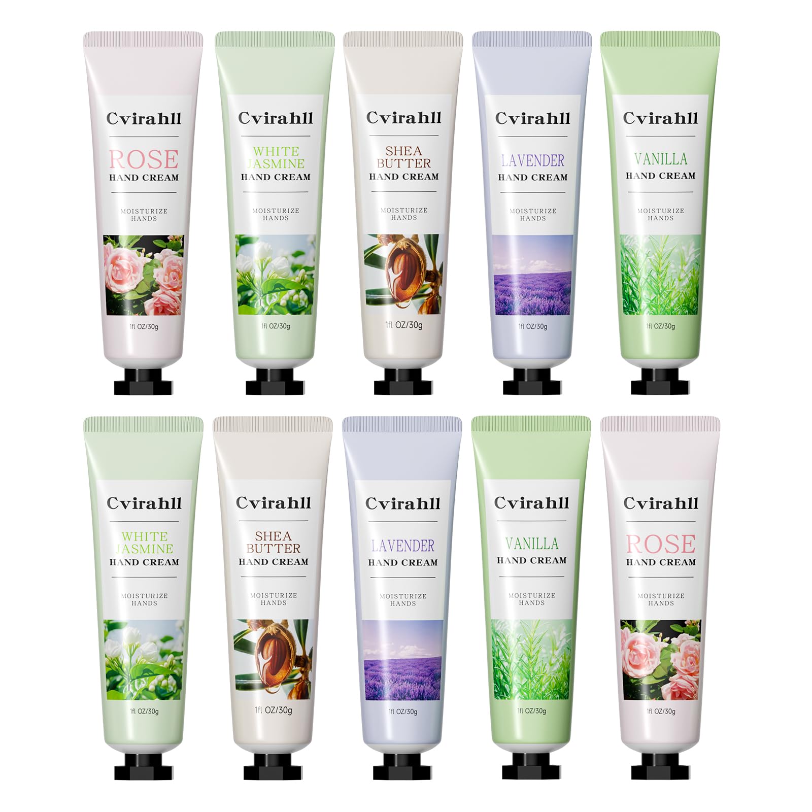 Cvirahll crème mains lavande, tube portable 30 ml, hydratation légère