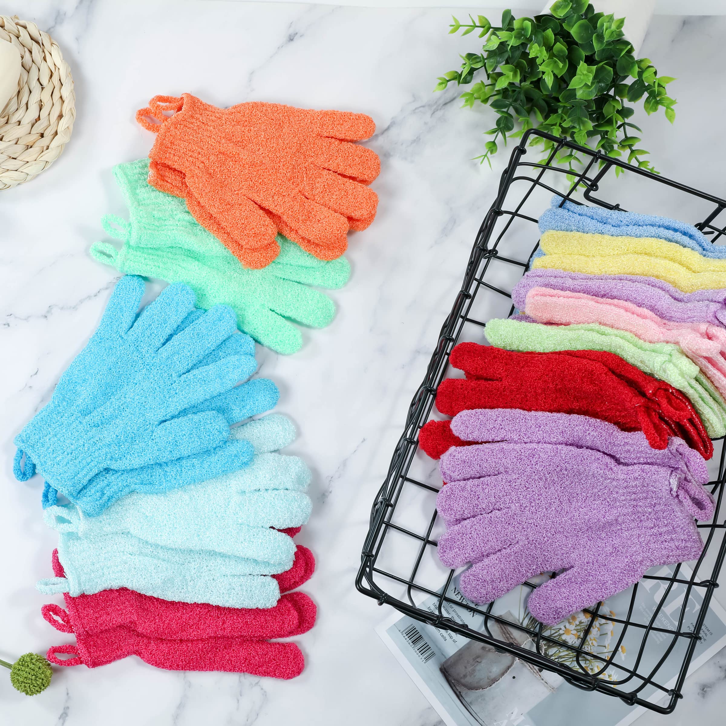 CVNDKN gants couleur divers pour personnaliser votre routine douche