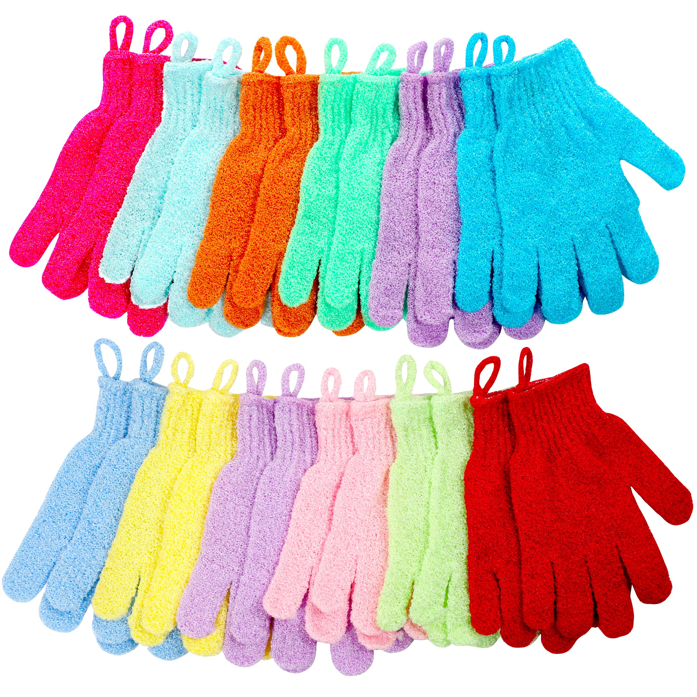 CVNDKN gants douches exfoliants 12 coloris pour exfolier en douceur