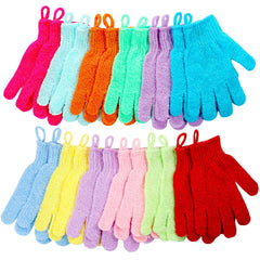 CVNDKN gants douches exfoliants 12 coloris pour exfolier en douceur