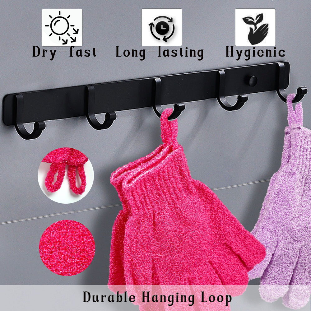 CVNDKN gants exfoliants en nylon pour peau propre