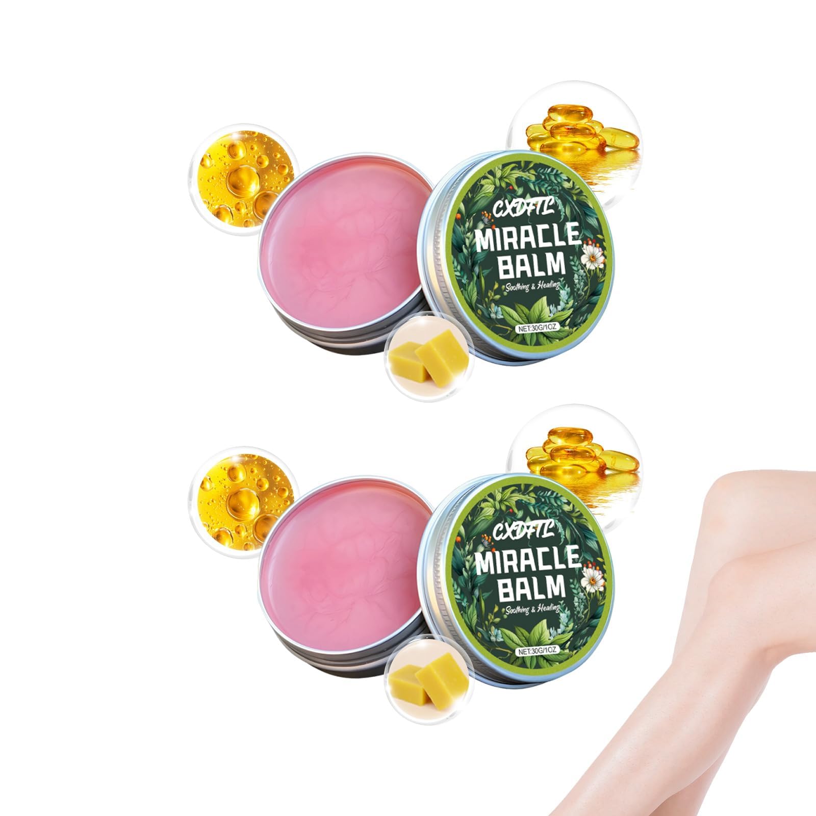 CXDFTL Miracle Balm emballage prêt à l'emploi pour routine quotidienne