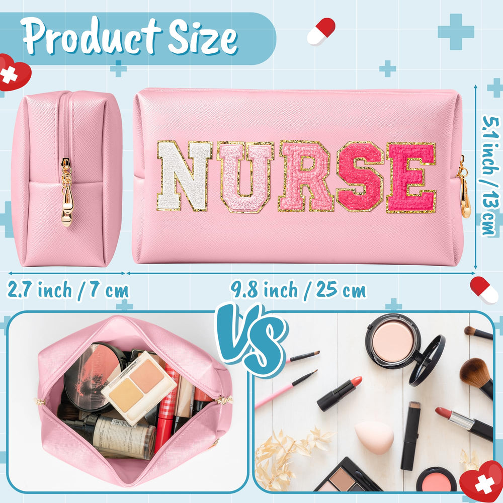 CY2SIDE pochette cosmétique rose dégradé, idéale pour les voyages.