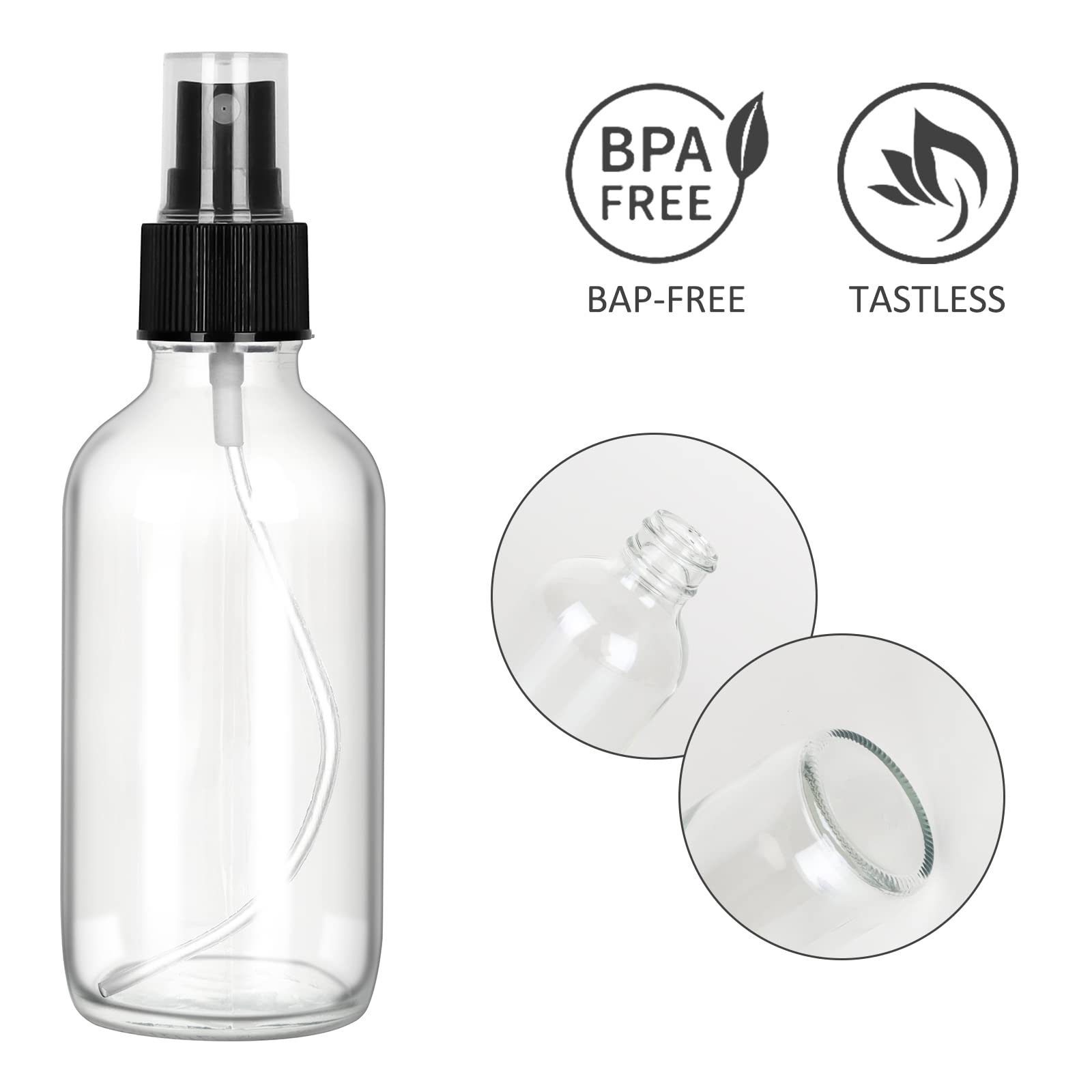 CycleMore ensemble bouteilles 4oz avec 2 entonnoirs et brosse inclus pour remplissage facile