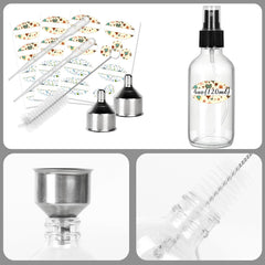 CycleMore bouteille en verre 4oz sans BPA pour cosmétiques