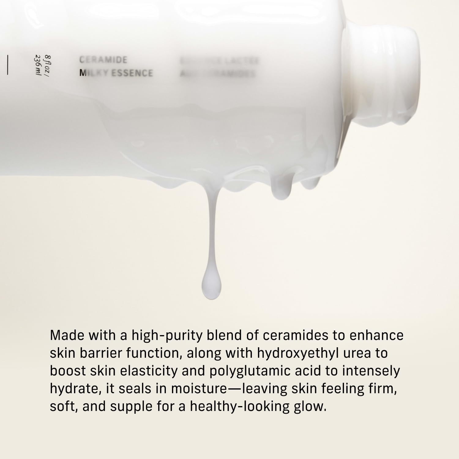CYKLAR Ceramide Milky Essence, application mains, soin quotidien doux.