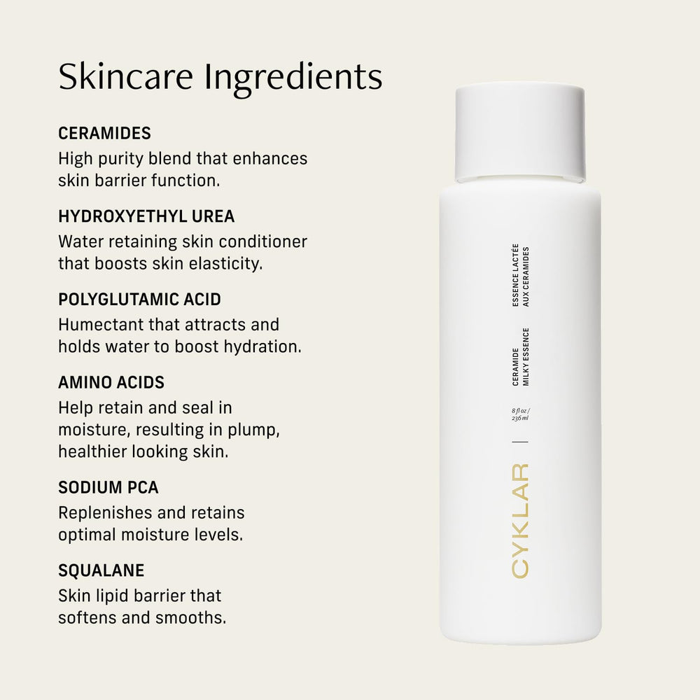 CYKLAR Ceramide Milky Essence, renforcement-barriere-cutanee, peau plus résistante.