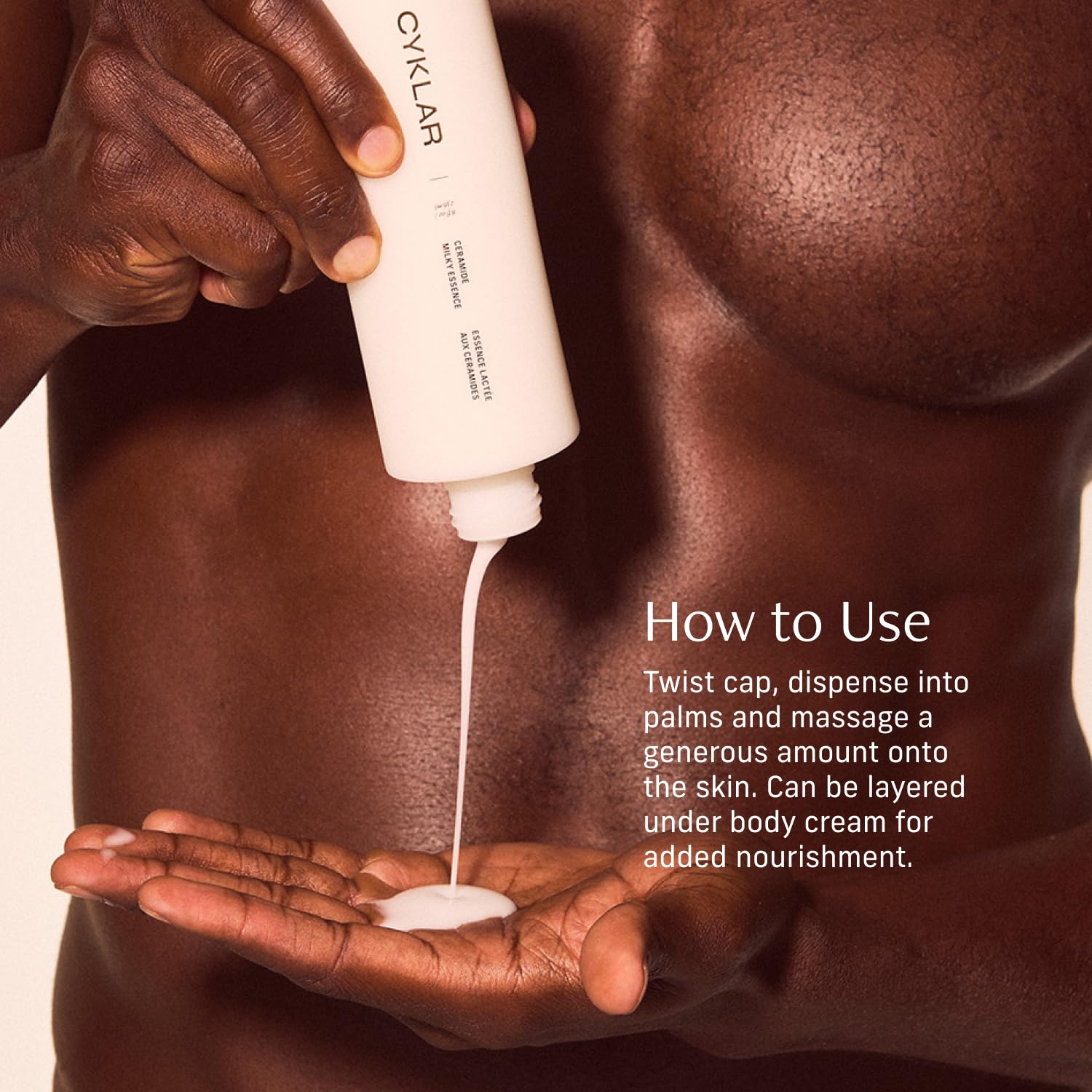 CYKLAR Ceramide Milky Essence, sans parfum, soin peau sèche.