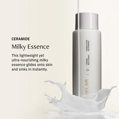 CYKLAR Ceramide Milky Essence, texture-lait-legere, hydratation rapide pour peau sensible.