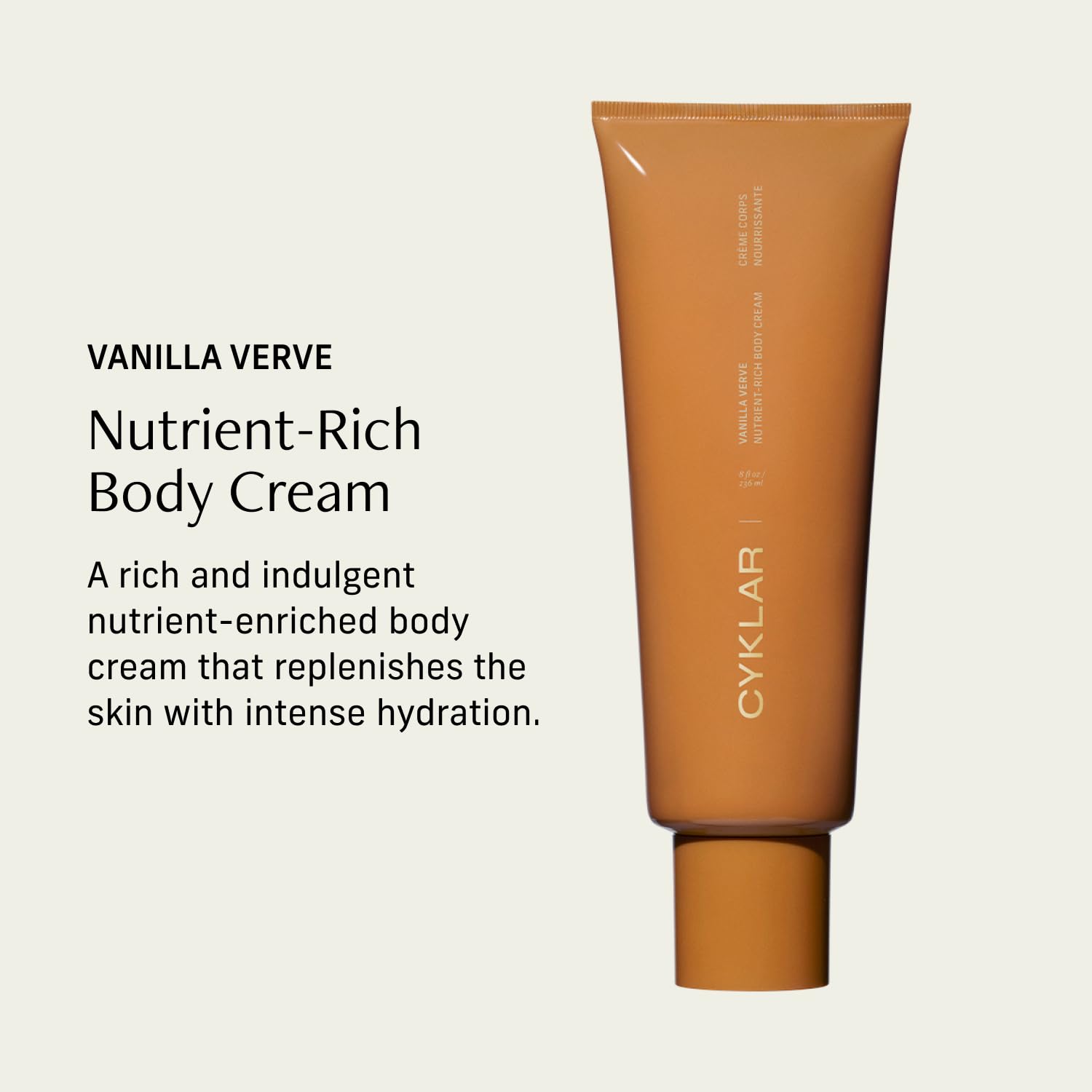 CYKLAR Crème Corps Vanille-Verve: texture épaisse et absorption rapide