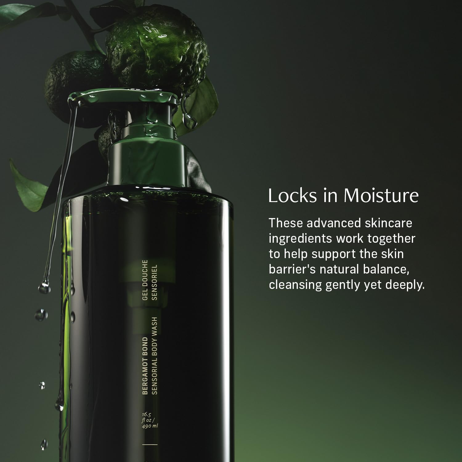CYKLAR Gel Douche Sensoriel: verrouillage de l'humidité pour une peau hydratée durable.
