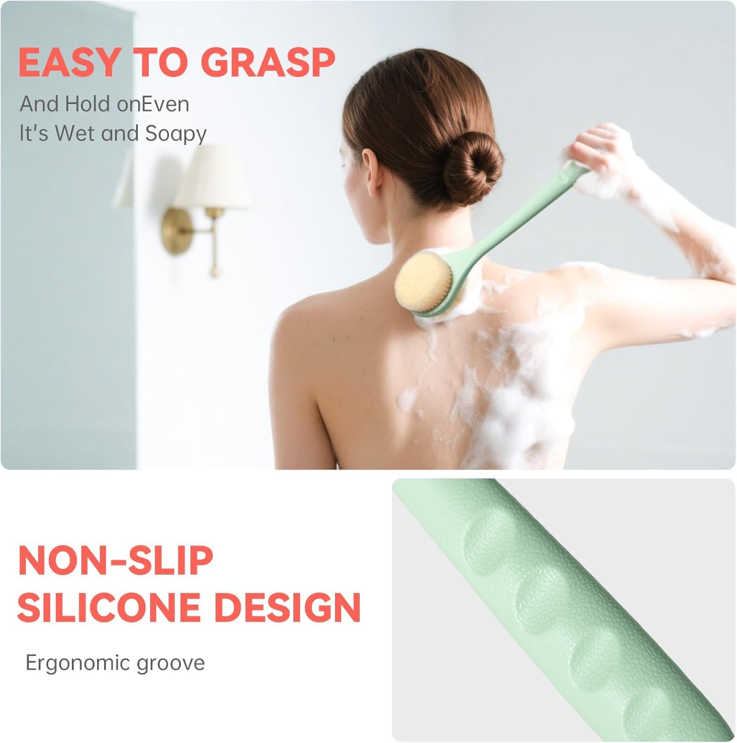 CYMPHW dry brushing side helps exfoliate and energize the skin