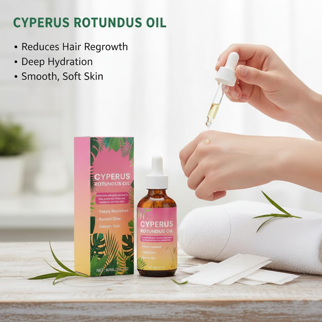 Application douce de l’Huile de Cyperus Rotundus lors du massage