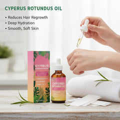 Application douce de l’Huile de Cyperus Rotundus lors du massage