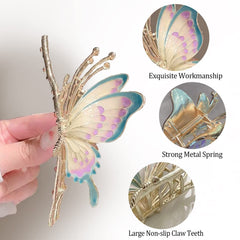 Pinces-cheveux papillon rhinestones Cysincos avec touche scintillante.