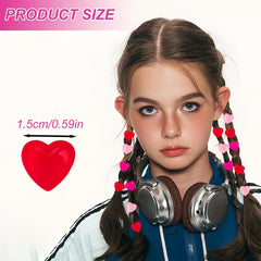 CYUXING clip coeur strass mini rose, éclat scintillant rehaussant toutes les coiffures.